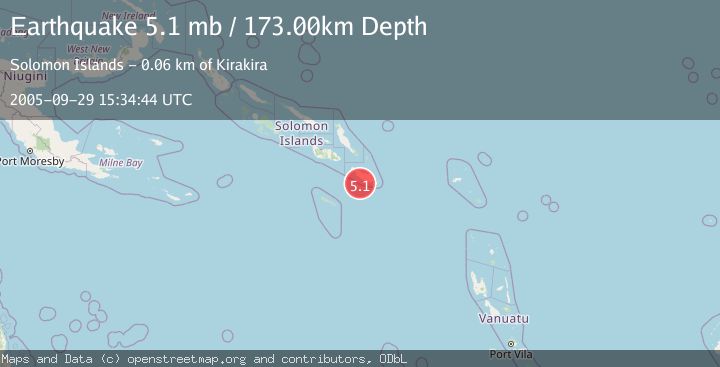 Map of SOLOMON ISLANDS