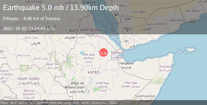 Map of ETHIOPIA