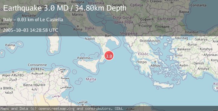Map of SOUTHERN ITALY
