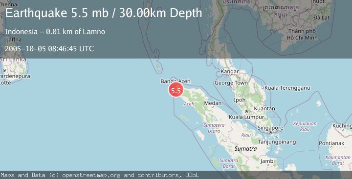 Map of NORTHERN SUMATRA, INDONESIA