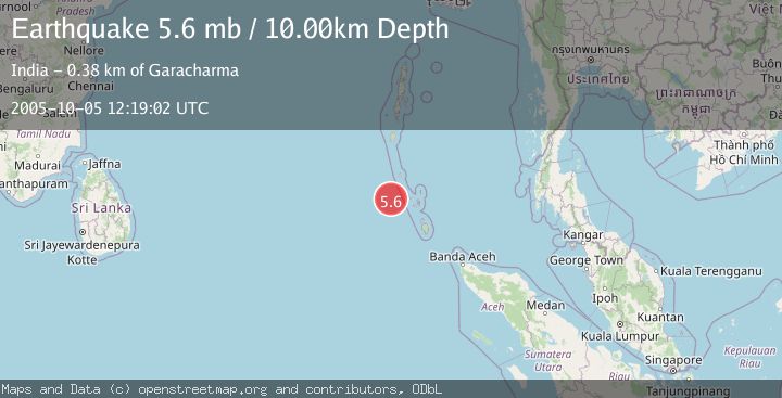 Map of NICOBAR ISLANDS, INDIA REGION