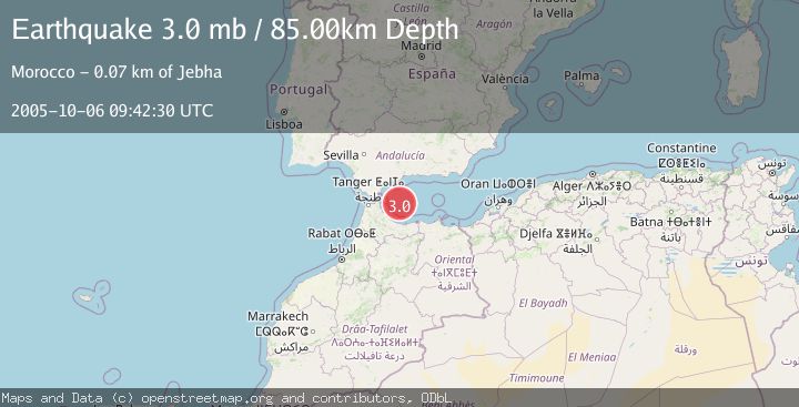 Map of STRAIT OF GIBRALTAR