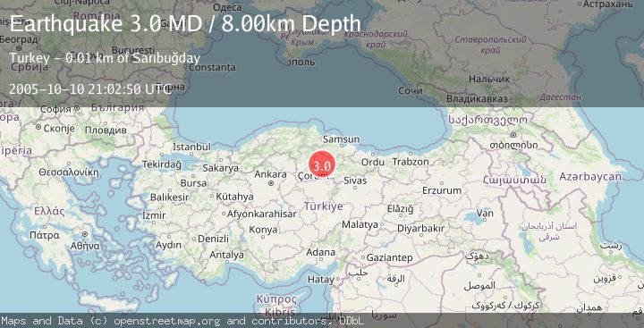 Map of CENTRAL TURKEY