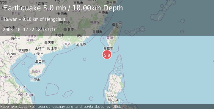 Map of TAIWAN REGION