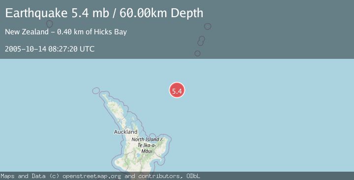 Map of SOUTH OF KERMADEC ISLANDS