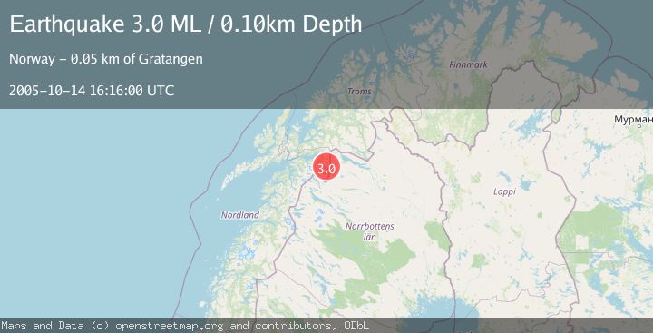 Map of NORTHERN NORWAY