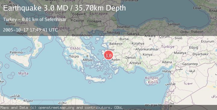 Map of NEAR THE COAST OF WESTERN TURKEY