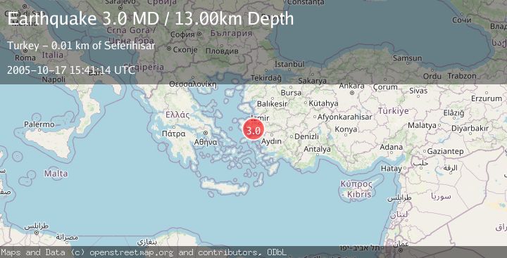 Map of NEAR THE COAST OF WESTERN TURKEY