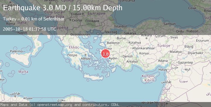 Map of NEAR THE COAST OF WESTERN TURKEY