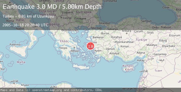 Map of NEAR THE COAST OF WESTERN TURKEY