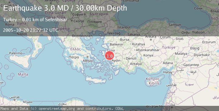 Map of NEAR THE COAST OF WESTERN TURKEY