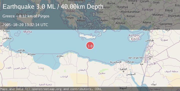 Map of EASTERN MEDITERRANEAN SEA