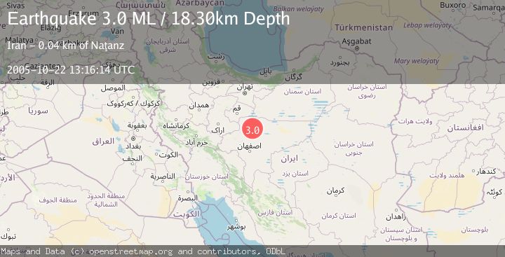 Map of CENTRAL IRAN