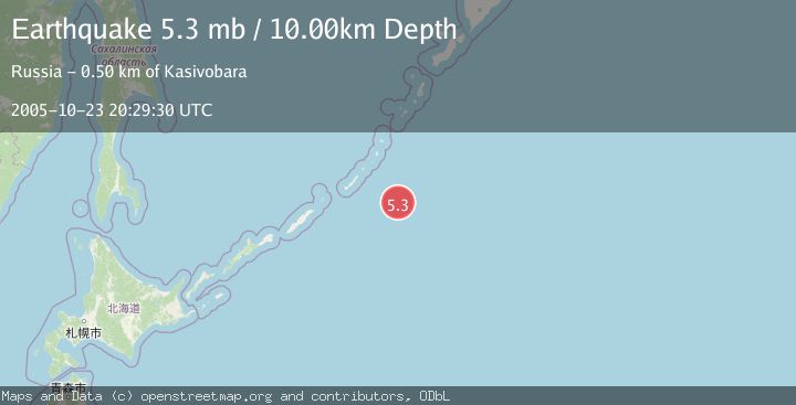 Map of KURIL ISLANDS