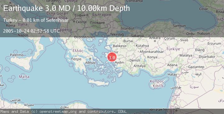 Map of NEAR THE COAST OF WESTERN TURKEY