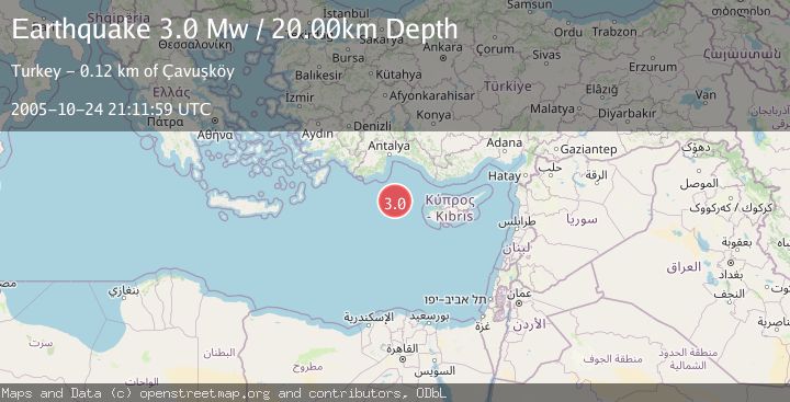 Map of EASTERN MEDITERRANEAN SEA