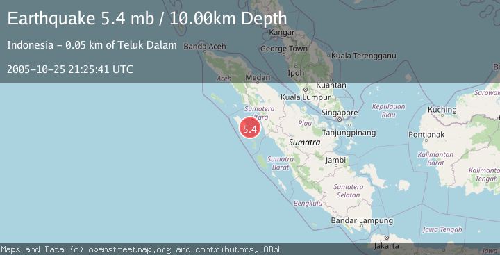 Map of NIAS REGION, INDONESIA
