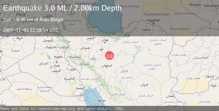 Map of CENTRAL IRAN