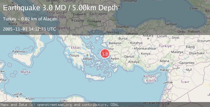 Map of NEAR THE COAST OF WESTERN TURKEY