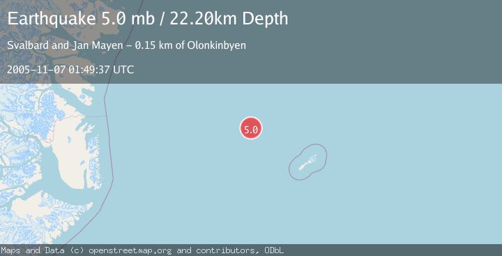 Map of JAN MAYEN ISLAND REGION