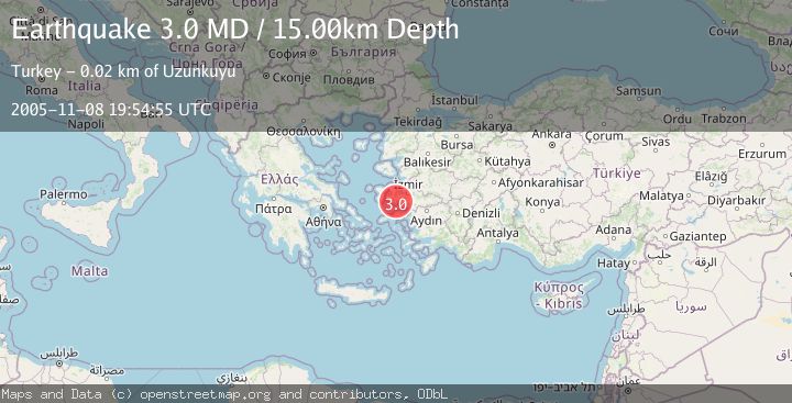 Map of NEAR THE COAST OF WESTERN TURKEY