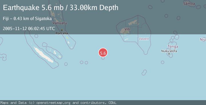Map of VANUATU REGION
