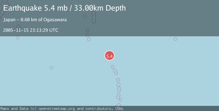 Map of VOLCANO ISLANDS, JAPAN REGION