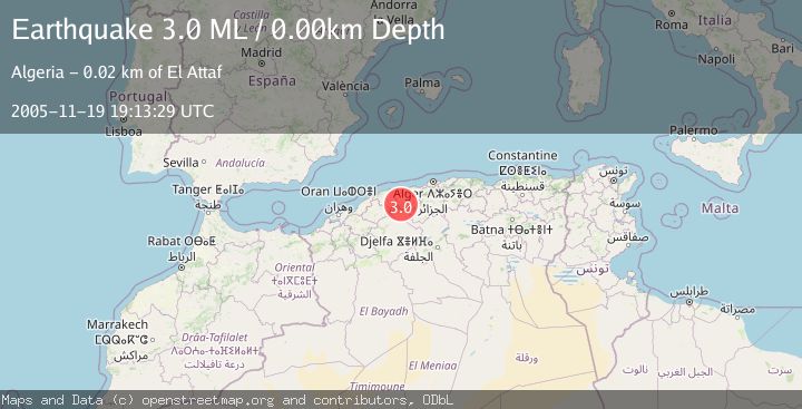 Map of NORTHERN ALGERIA