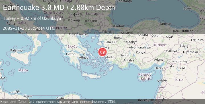 Map of NEAR THE COAST OF WESTERN TURKEY