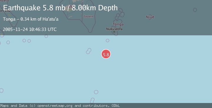 Map of SOUTH OF FIJI ISLANDS