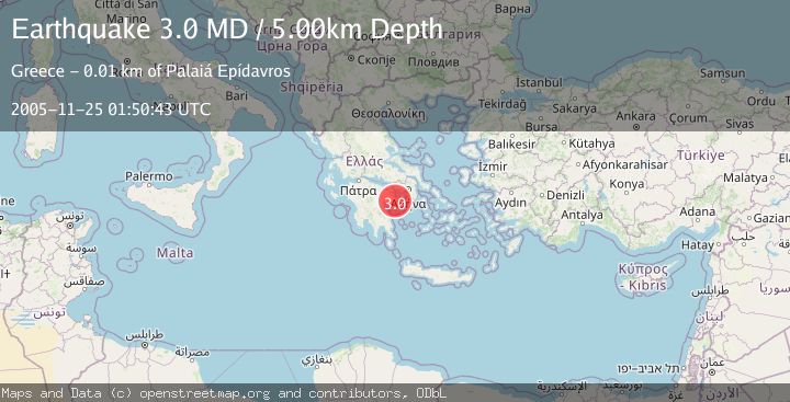 Map of SOUTHERN GREECE