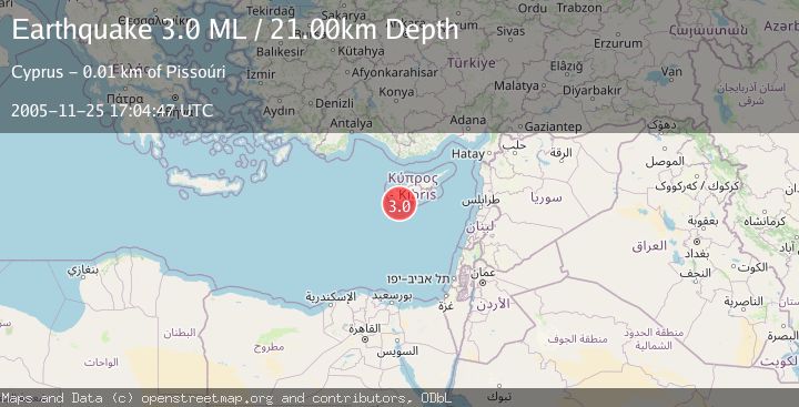 Map of CYPRUS REGION