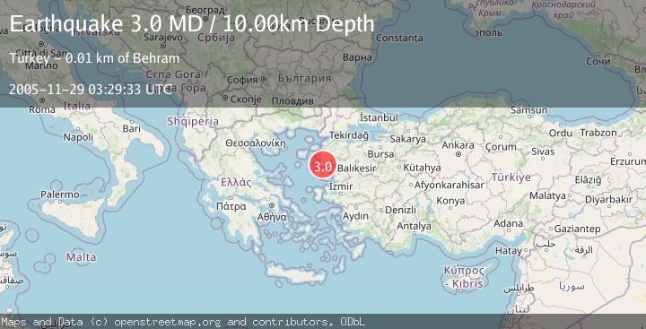 Map of NEAR THE COAST OF WESTERN TURKEY