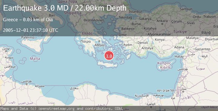 Map of DODECANESE ISLANDS, GREECE