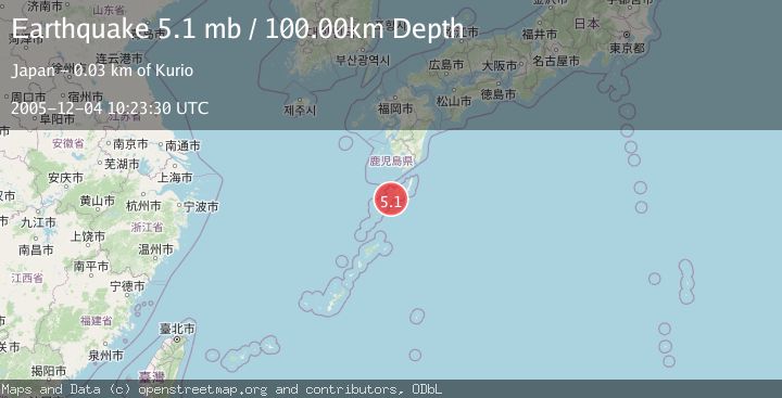 Map of KYUSHU, JAPAN
