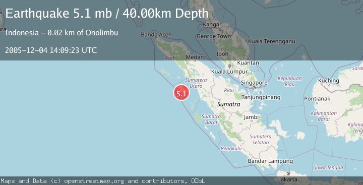 Map of NIAS REGION, INDONESIA
