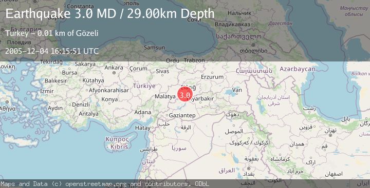 Map of EASTERN TURKEY