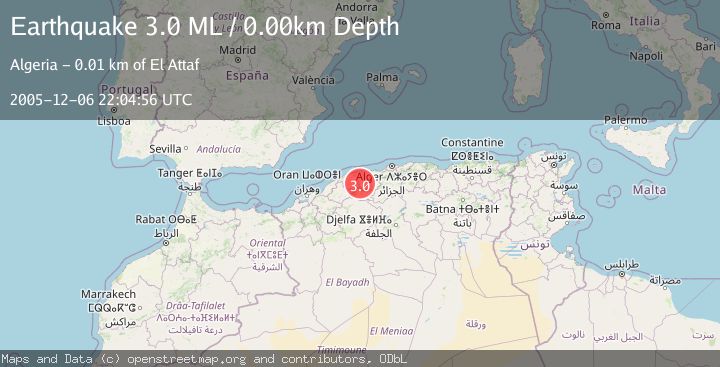 Map of NORTHERN ALGERIA
