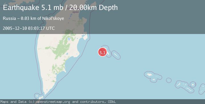 Map of KOMANDORSKIYE OSTROVA REGION