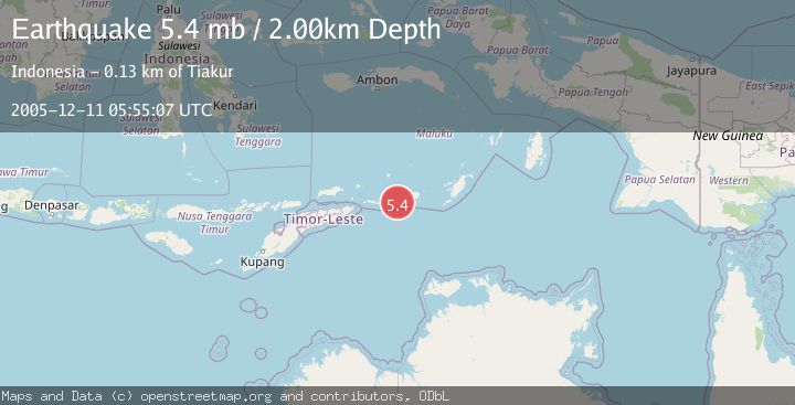 Map of KEPULAUAN BABAR, INDONESIA