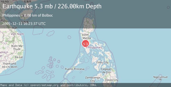 Map of LUZON, PHILIPPINES