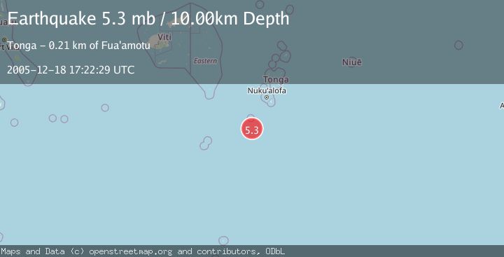 Map of SOUTH OF FIJI ISLANDS