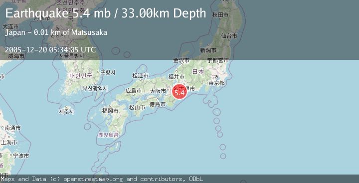 Map of WESTERN HONSHU, JAPAN