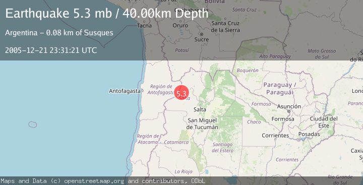 Map of JUJUY, ARGENTINA