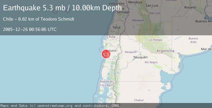 Map of ARAUCANIA, CHILE