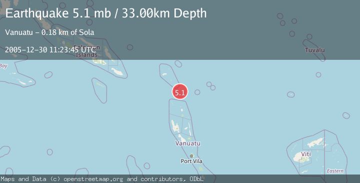 Map of SANTA CRUZ ISLANDS