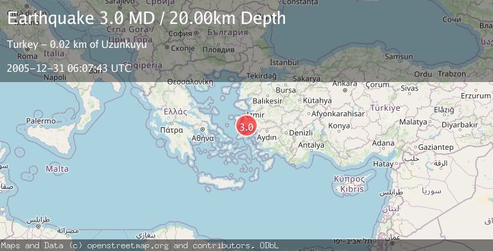 Map of NEAR THE COAST OF WESTERN TURKEY