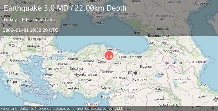 Map of CENTRAL TURKEY