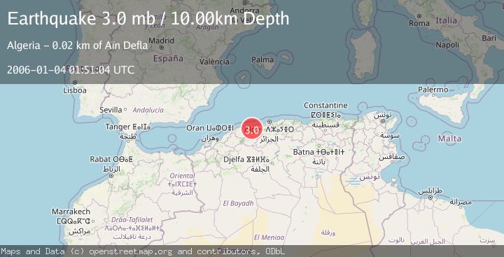 Map of NORTHERN ALGERIA