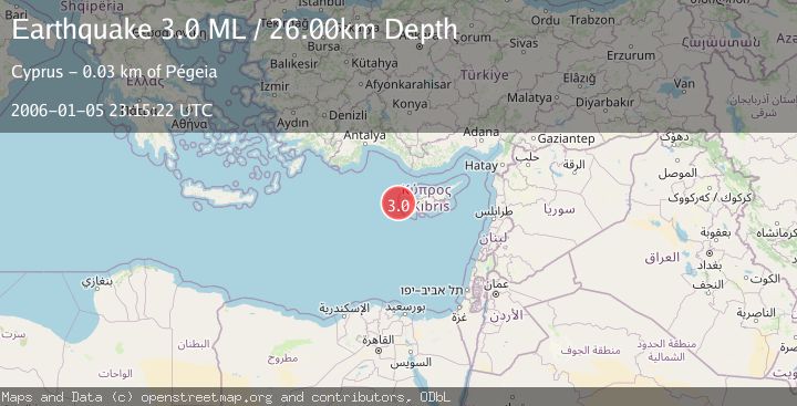 Map of CYPRUS REGION